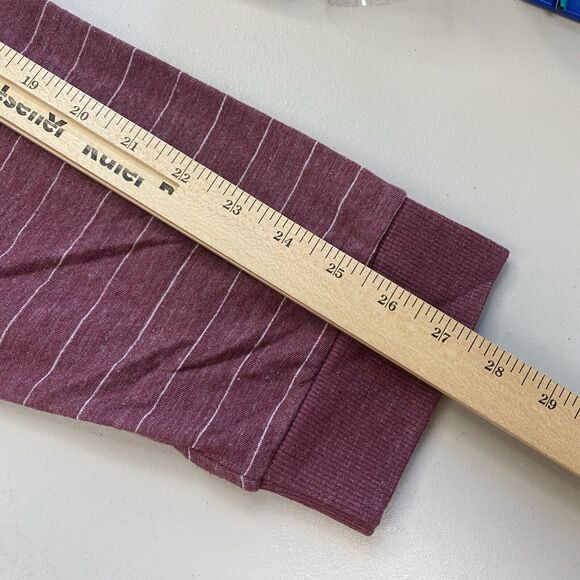 Marine Layer Top Womens XXL Red Double Knit Henley Striped Soft Cozy 13678 NEW - Picture 5 of 12